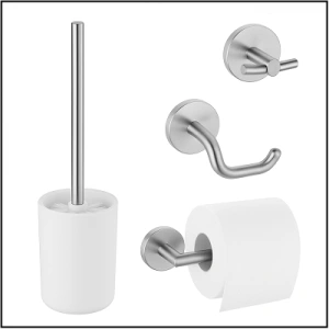 Аксесуари для ванної кімнати: тримачі для туалетного паперу, йоршики