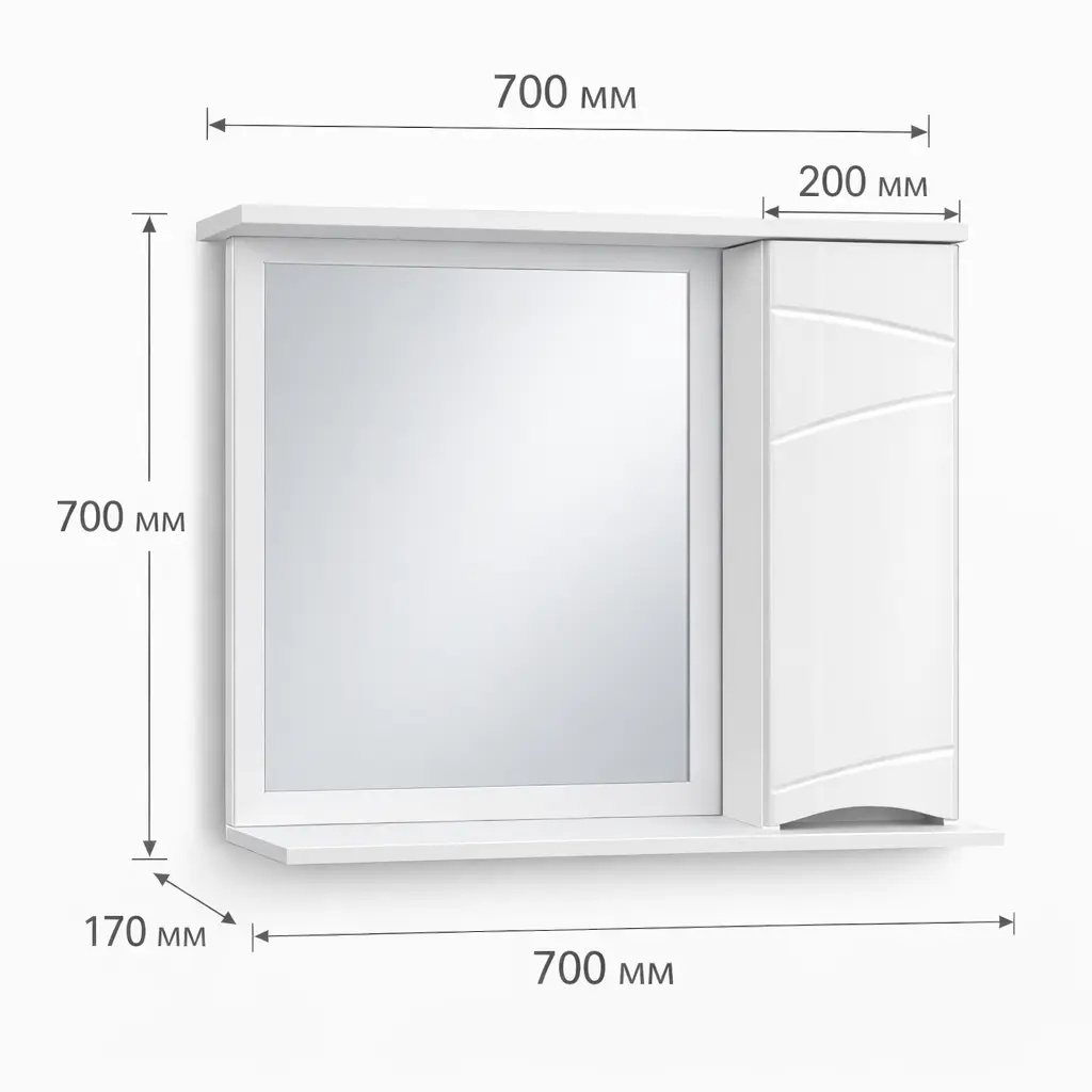 Дзеркало Z-2 70 Мішель Нью R,L