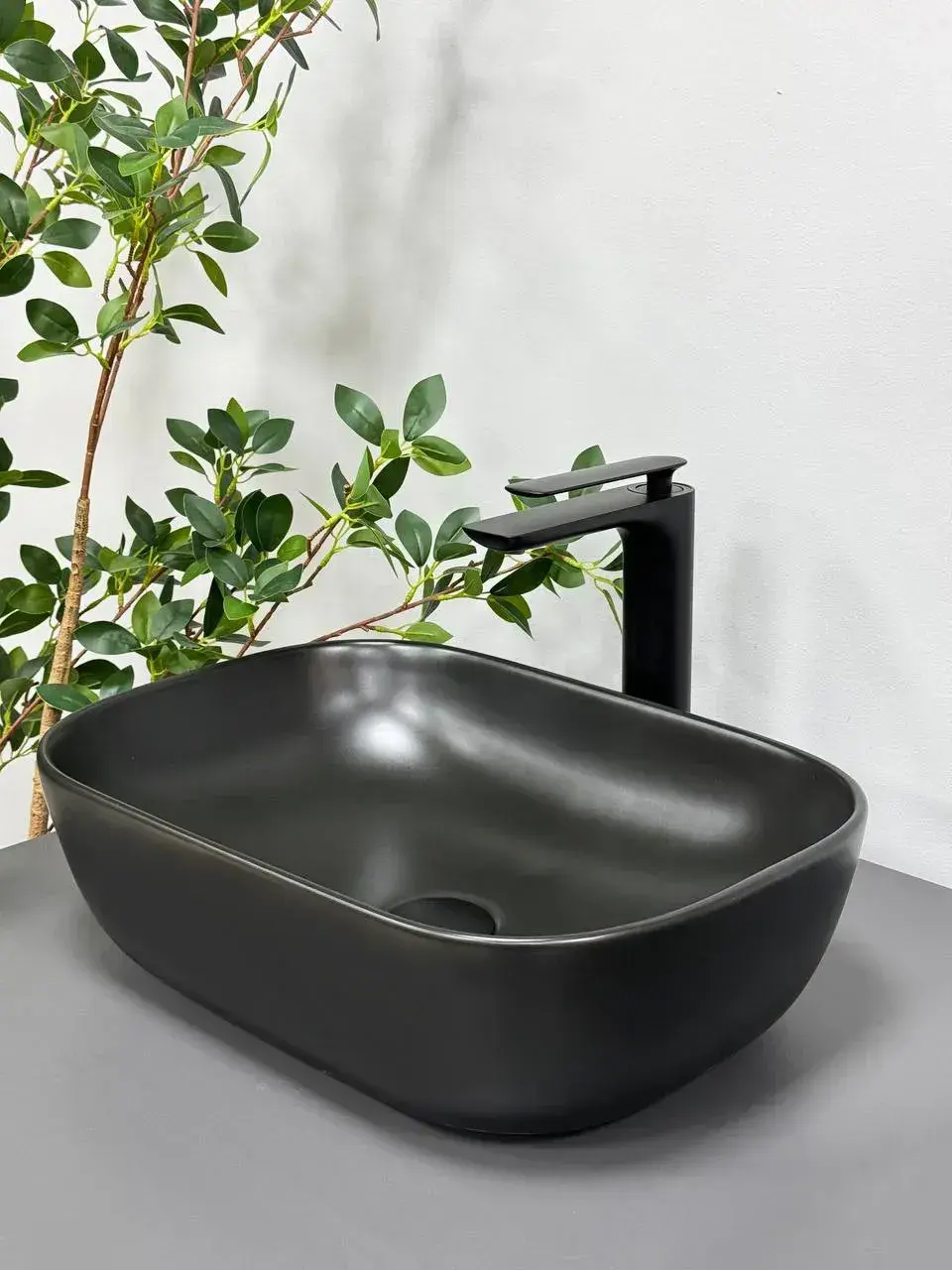 умивальник VBI RAVENNA BLACK MATT накладний купити в Черкасах