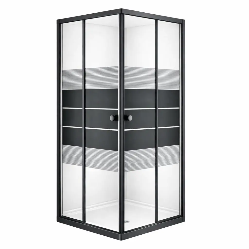 Душова кабіна BLACK VELUM без піддону купити Черкаси