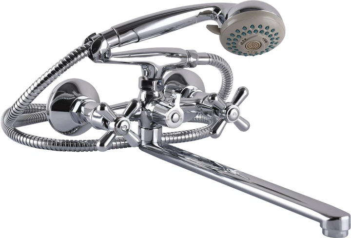 Змішувач для ванни Globus Lux GB-DOMINOX-0316-Euro перемикач латунь L350мм