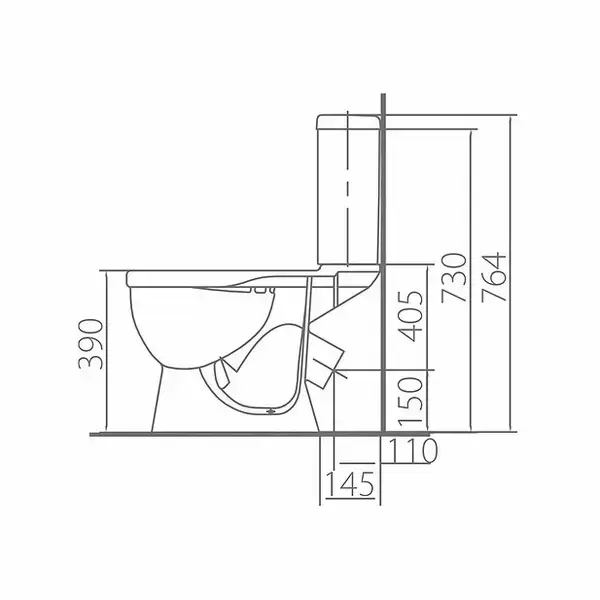 Унітаз-компакт Kolo ANTISPLASH 3/6 косий злив з поліпропіленовим сидінням