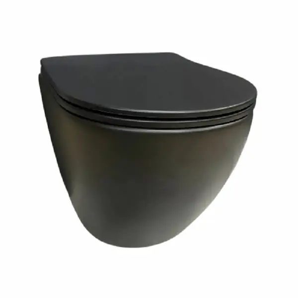 підвісний унітаз VBI VULCANO чорний матовий в Черкасах