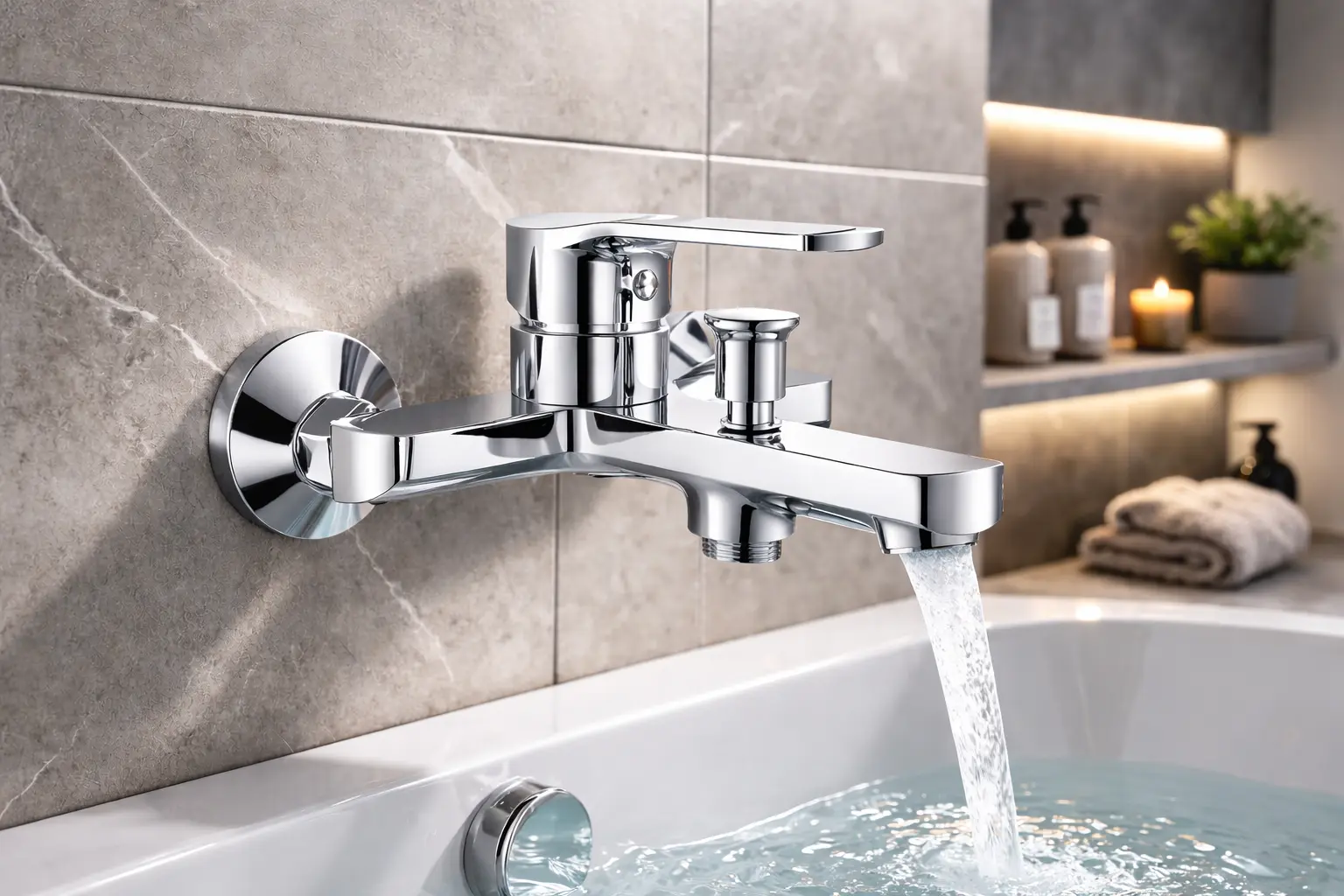 Змішувач латунний для ванни STREAM