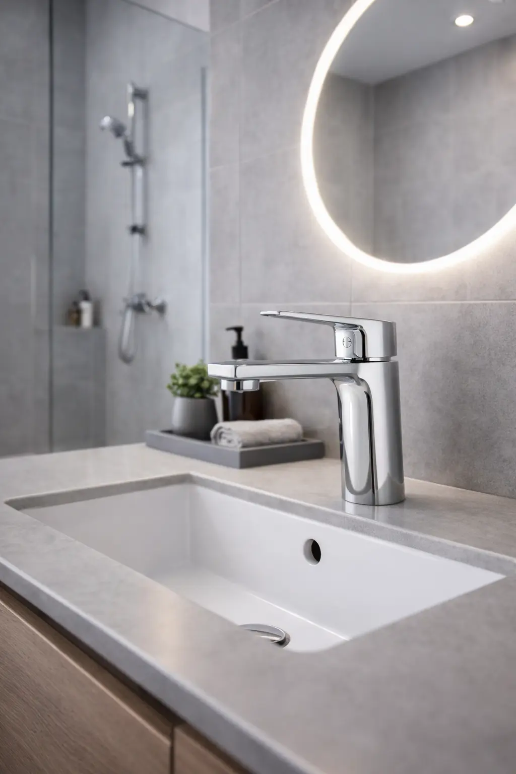 Змішувач латунний для умивальника GRACE