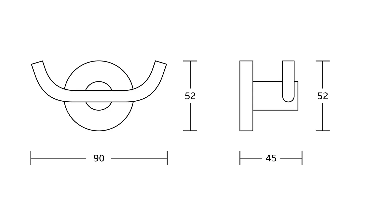 Подвійний гачок для рушників VBI VENUS NICKEL купити Черкаси