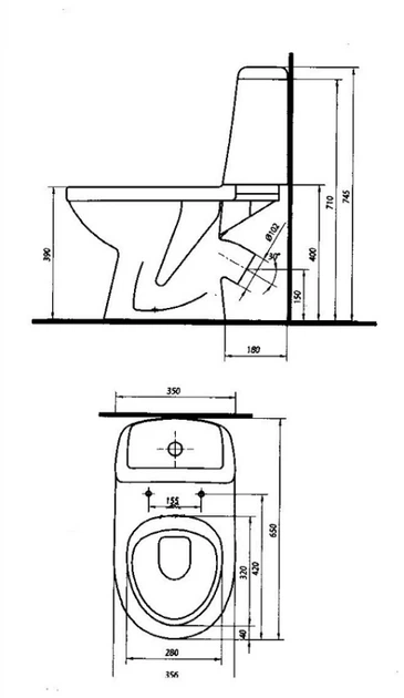 Унітаз-компакт Kolo Solo 3/6 косий злив дюропластове сидіння Soft Close