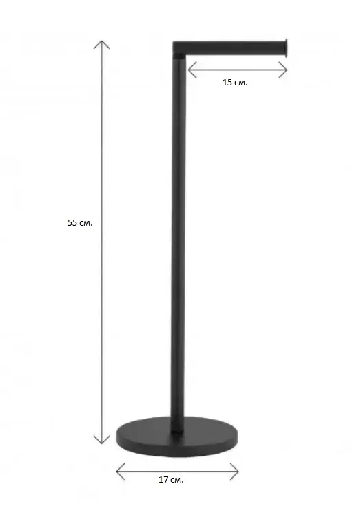 Стійка для туалетного паперу VBI ROUND CHROME купити Черкаси