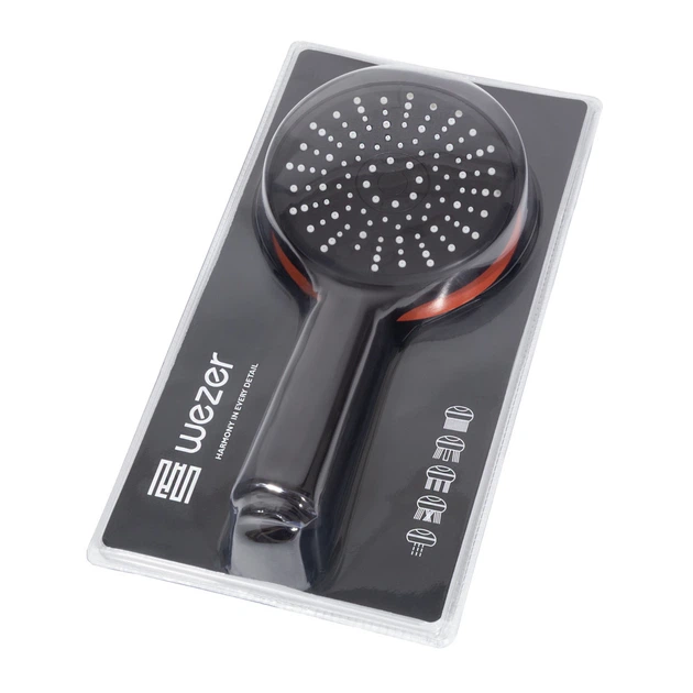 Ручний душ WEZER WKY-38 Black 5-режимів купити Черкаси