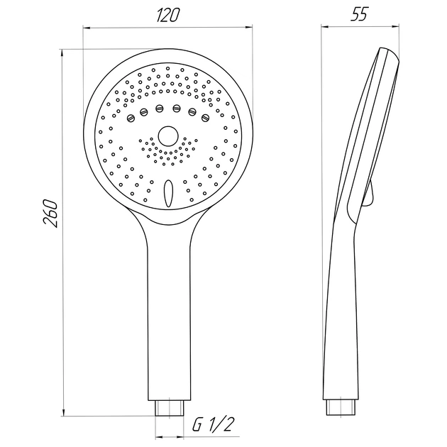 Душова лійка Topaz NF-2207-00 купити Черкаси