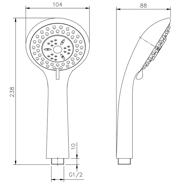 Душовий набір 3 режими Kvadro Start купити Черкаси