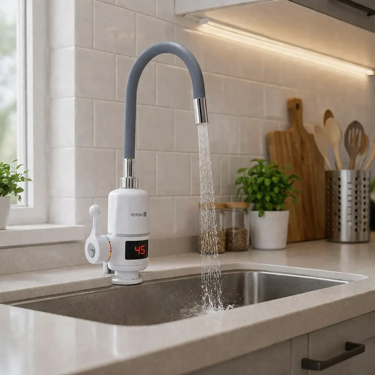 Проточник SDR-G05T кухня поворотний гнучкий вилив 3,0 кВт 