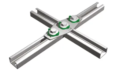 X-з’єднувач Walraven для з’єднання монтажних профілів