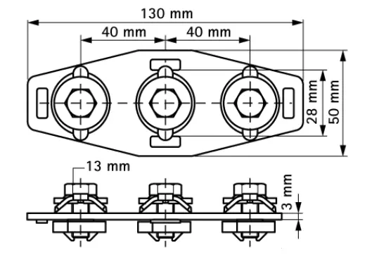 X-з’єднувач Walraven для з’єднання монтажних профілів