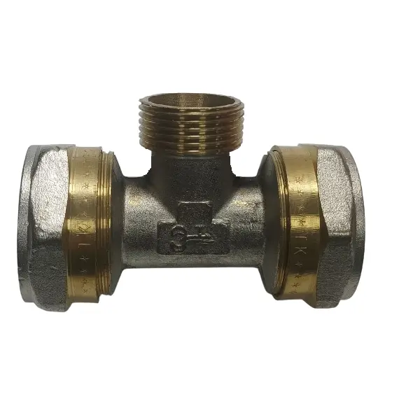 Трійник обтискний зовнішня різьба 32 x 3/4'' x 32 мм купити Черкаси