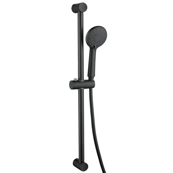 Душовий гарнітур 3 режими, шланг 1500 мм, чорний матовий Kvadro Start