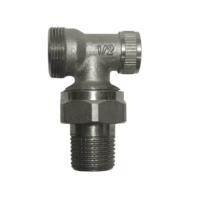 Кутовий ручний кран для радіатора 1/2'' купити Черкаси