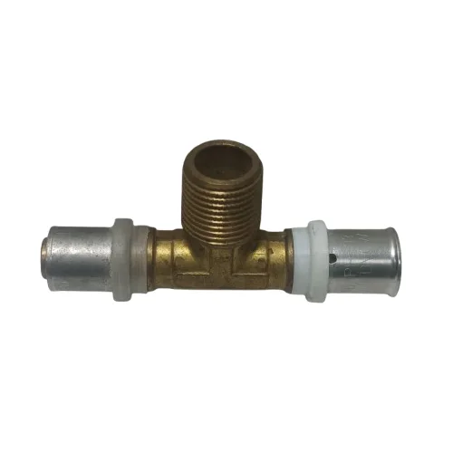 Трійник латунний під прес 16 х 1/2'' зовнішня різьба х 16 купити Черкасах